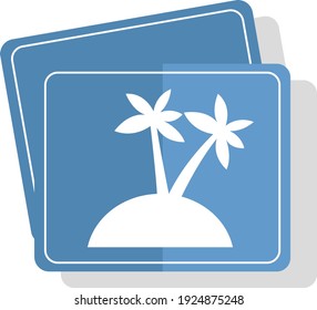 Post card, illustration, vector on white background.