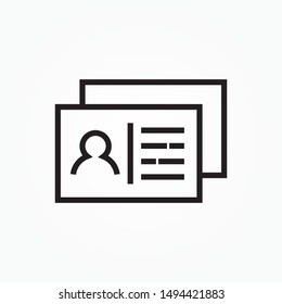 post card line icon design vector illustration