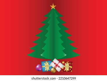 post card. Merry Christmas and happy New Year. 