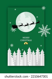 post card. Merry Christmas and happy New Year. 