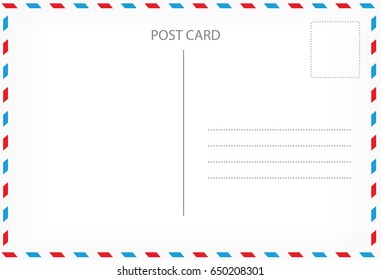 Post card template