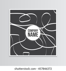 Post card template mockup