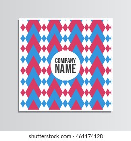 Post card template mockup