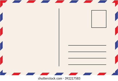 Post card template vector 
