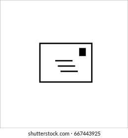 Post card template vector
