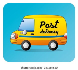Post delivery car.