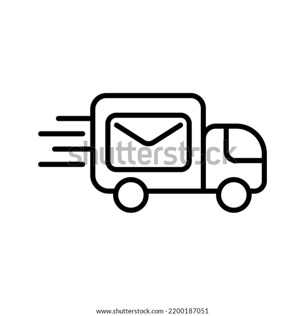 post delivery, mail
transport icon vector