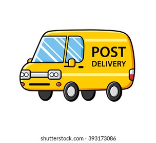 Post delivery service van.