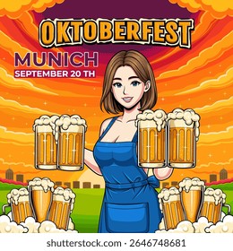 Post Design para o festival Oktoberfest