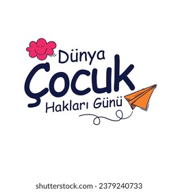 Dünya Çocuk Hakları Günü
Post design for social media. translation: world children's rights day