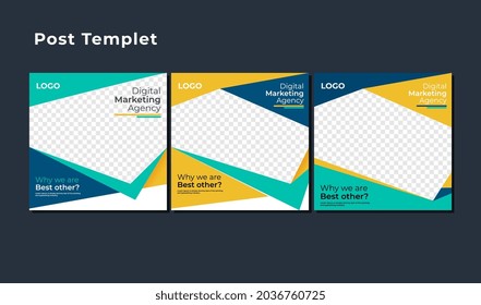 Post design template vector illustration.