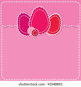 post envelope with Easter eggs