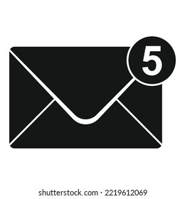 Post envelope icon simple vector. Mail letter. Email open
