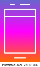 Post Glyph Gradient Vector Icon Design