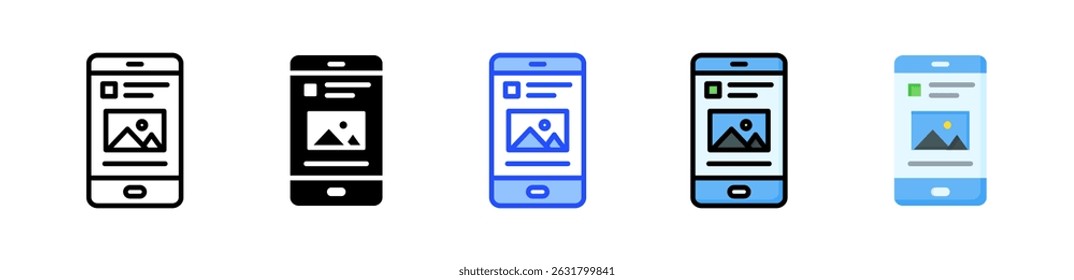 Post Icon Collection With Multiple Styles