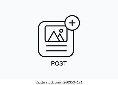 Post Icon Or Logo Isolated Illustration