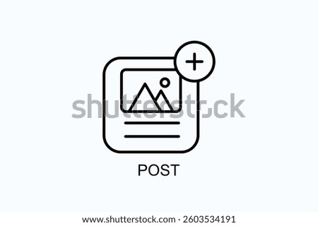 Post Icon Or Logo Isolated Illustration
