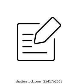 Post icon Outline set in black and white color
