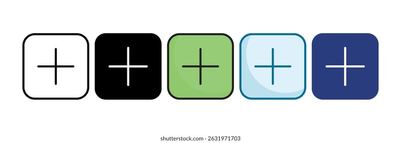 Ícone de post Ícone definir coleção de vários estilos