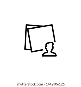 post it icon sign signifier vector
