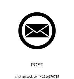 Post icon. Post symbol design from User interface collection. Simple element vector illustration on white background.