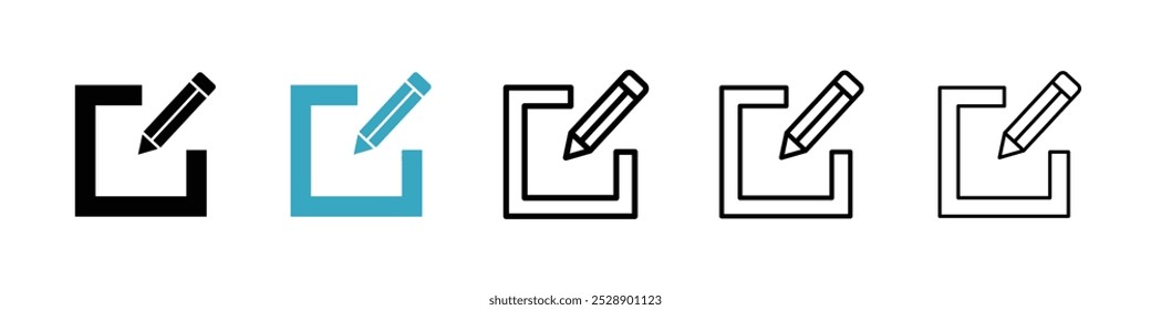 Post icon vector illustration set