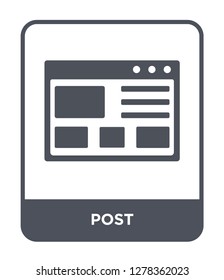post icon vector on white background, post trendy filled icons from Blogger and influencer collection, post vector illustration