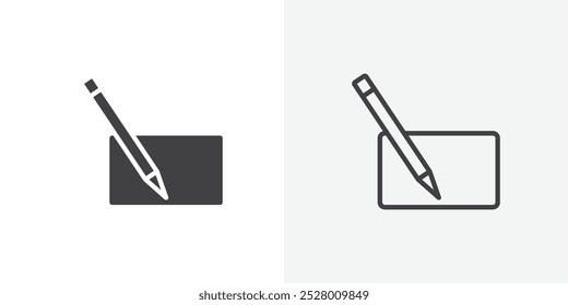 Post icon vector icon set in black and white color.