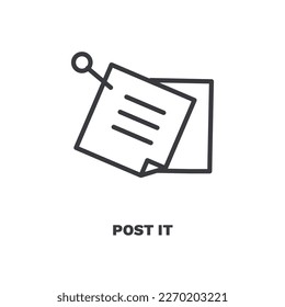 colóquelo icono.La línea delgada publica el icono desde la colección de negocios. Vector de contorno aislado en fondo blanco. Publicación editable su símbolo se puede usar web y móvil