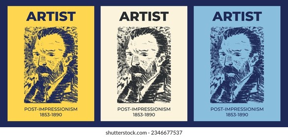 Post Impressionism Portrait Poster Design