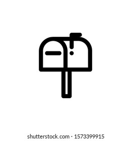 Post Inbox Message 32 Pixel Perfect Outline Icon Vector
