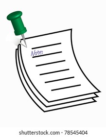 post it isolated on white background