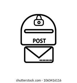 post letter icon vector