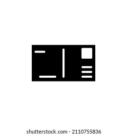 Post, Letter, Mail, Postcard Solid Icon Design Concept For Web And UI, Simple Icon For Your Project.