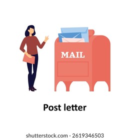 Post letter Vector illustration which can easily modify or edit

