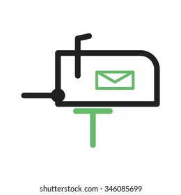 Post, letterbox, letter icon vector image. Can also be used for IT and communication. Suitable for use on web apps, mobile apps and print media.