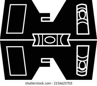 Post Level Or Post Spirit Level Isolated Vector On White Background. This Level Tool Is Used To Help Erect, Straight Posts For Fences, For Posts On A Deck Or To Help Align Ceiling Joists Rafters.