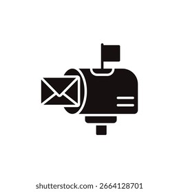 post mail icon collection .design style with background