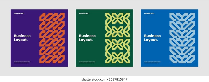 Post modern illustrations with geometric shapes and set of collections abstract posters symbols vector element, Aesthetics style mosaic and ornament for concept designs.