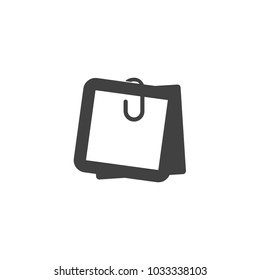 post note icon vector