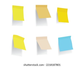 Post it note in illustration graphic vector