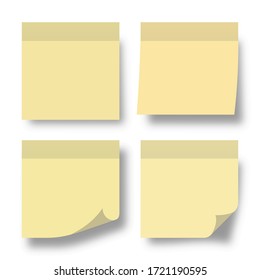 post note paper memo list pin vector illustration