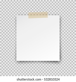 White paper notes post it note Royalty Free Vector Image