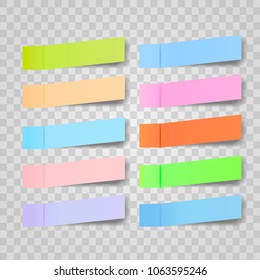 Post note sticker vector. Paper sticky tape with shadow. adhesive office paper tape. Isolated realistic vector Illustration