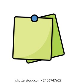 post it notes icon vector design template simple and clean