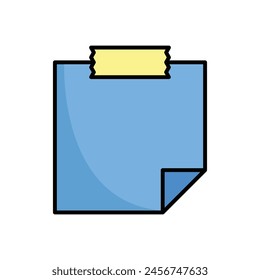 post it notes icon vector design template simple and clean