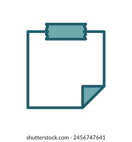 post it notes icon vector design template simple and clean