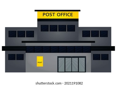 Post office building. vector illustration