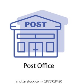 Post office icon. the icon can be used for application icon, web icon, infographics, Editable stroke. Design template vector
