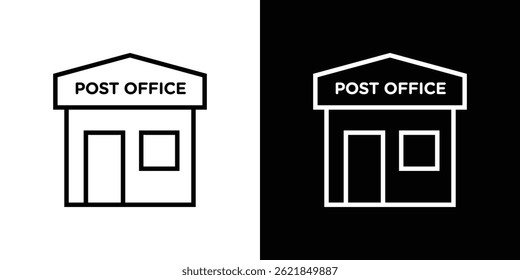 Post office icon concept stroke on white background